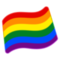 Rainbow Flag emoji on Google